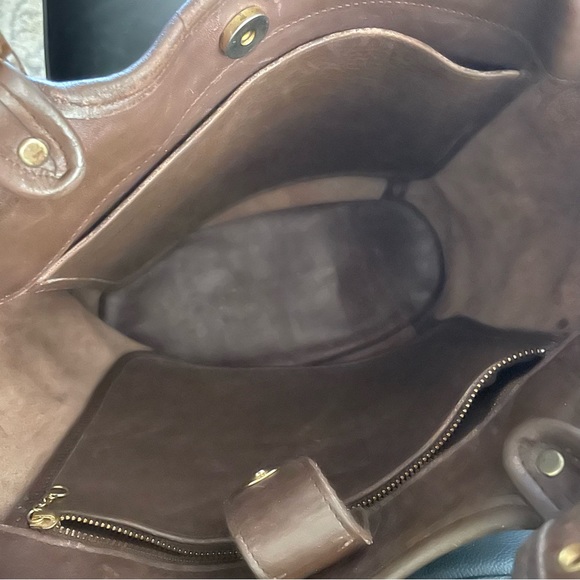 Coach 9090 large legacy tote bag chocolate brown leather - Picture 5 of 8